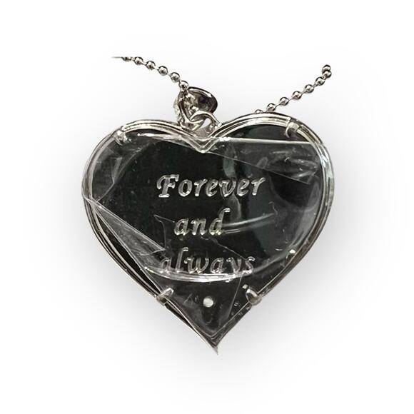 New Crystaluxe 'Love' Script
Overlay Pendant with Crystals in Silver, 18" - Picture 6 of 9